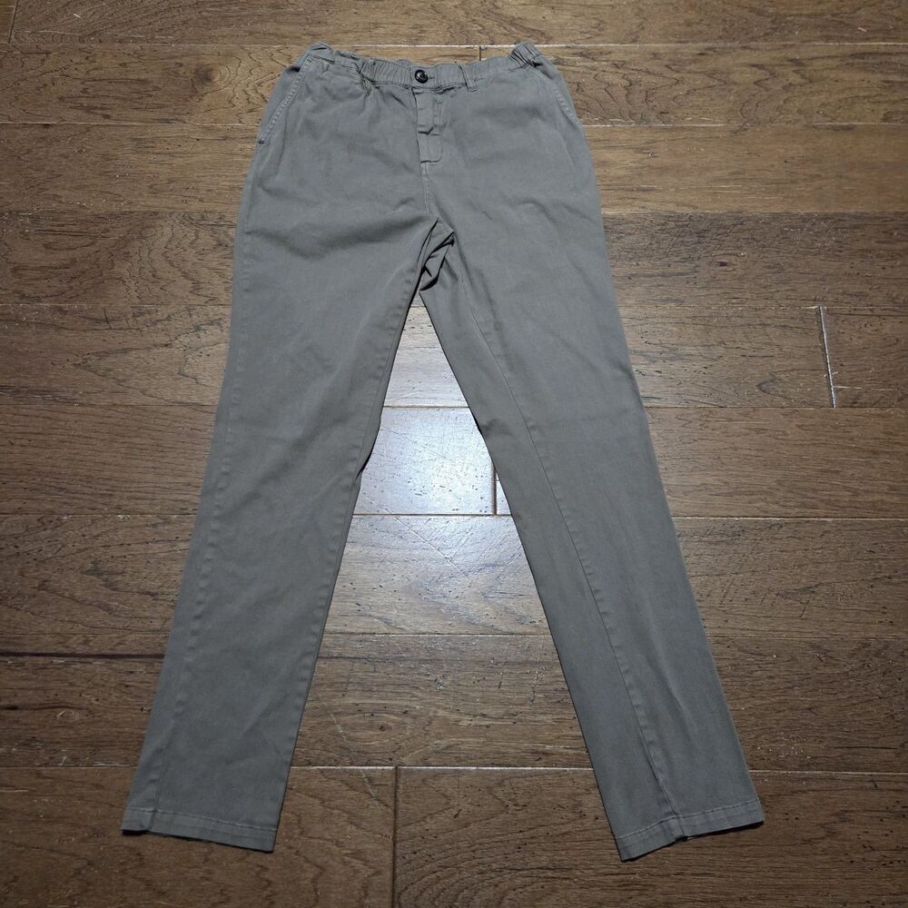 Cove USA Pants Mens 32x34 Brown Stretch Cotton Chinos Office Everyday Comfort